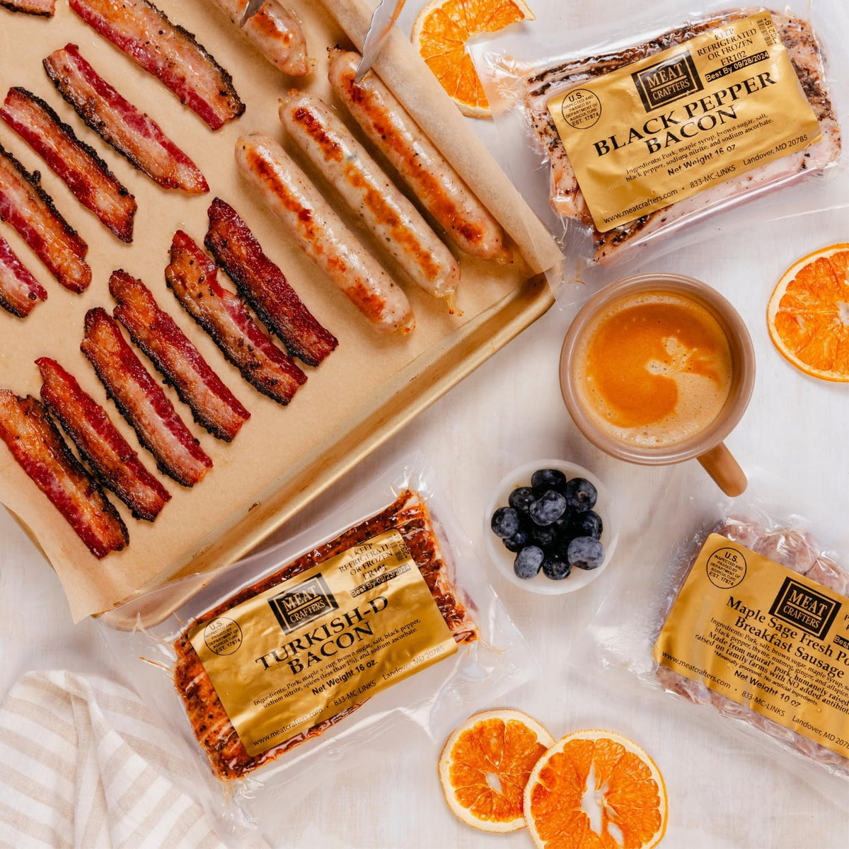 Meatcrafters Maple Sage Breakfast Pork Sausage, Minimally Processed, No Artificial Ingredients, 10Oz (4-Pack, 20 Total Links)