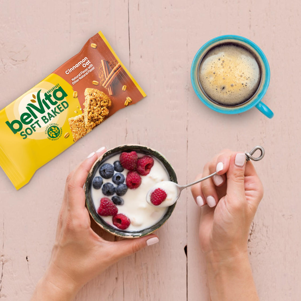 Belvita Soft Baked Cinnamon Oat Breakfast Biscuits, Chewy Breakfast Bars, 6 Boxes Of 5 Packs (1 Biscuit Per Pack)