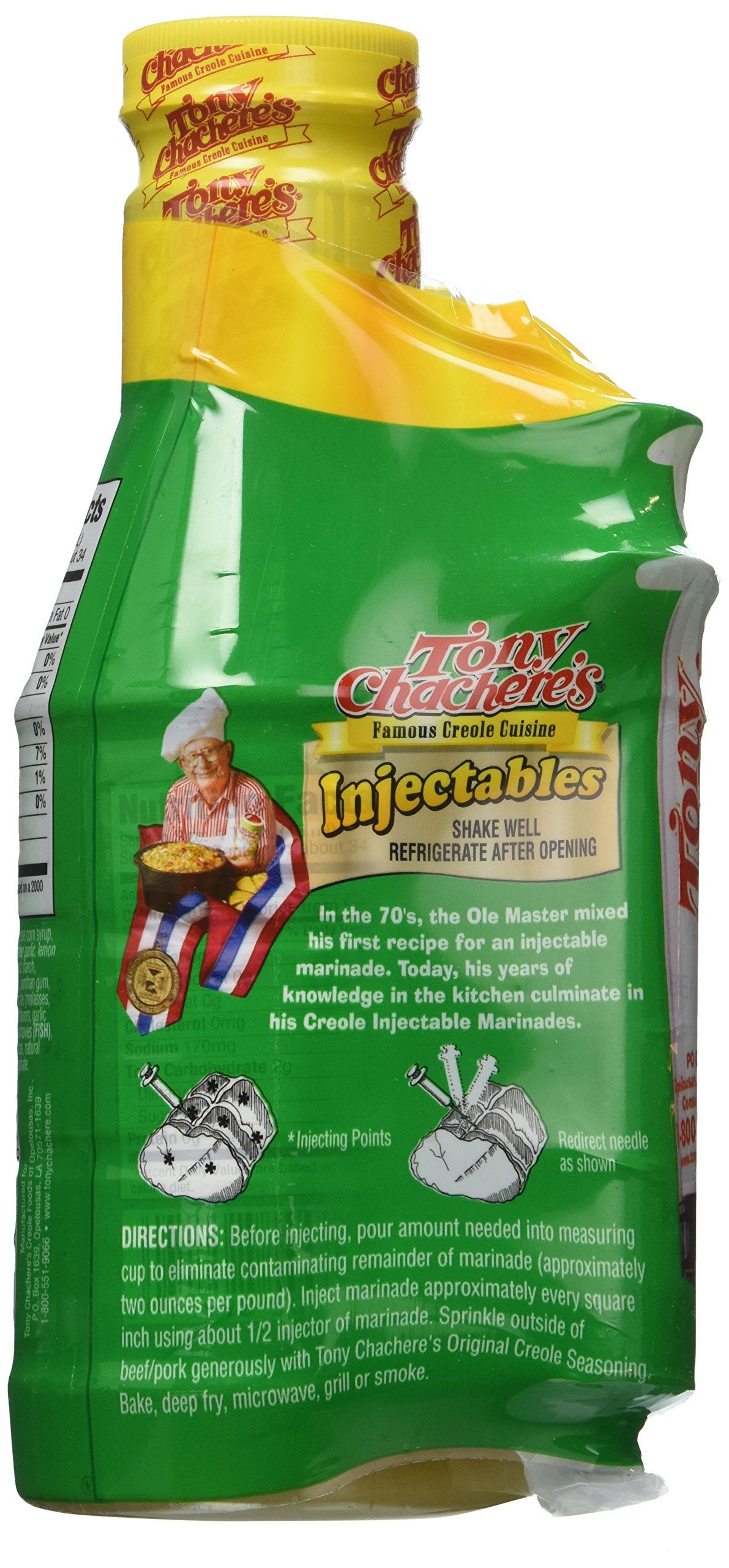 Tony Chachere's Marinade Roasted Garlic & Herb W/ Injector, 17 oz