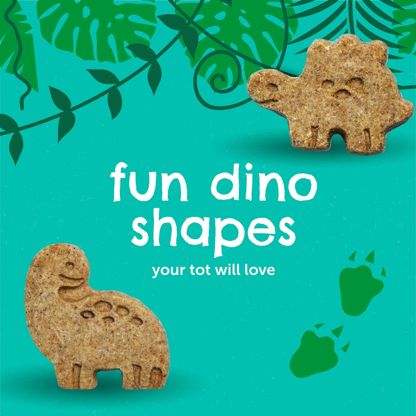 Beech-Nut Toddler Snacks, Dino Biscuits With Hidden Veggies, Butternut Bliss, Non-Gmo Baked Snack For Kids, 5 Oz Bag (7 Pack)