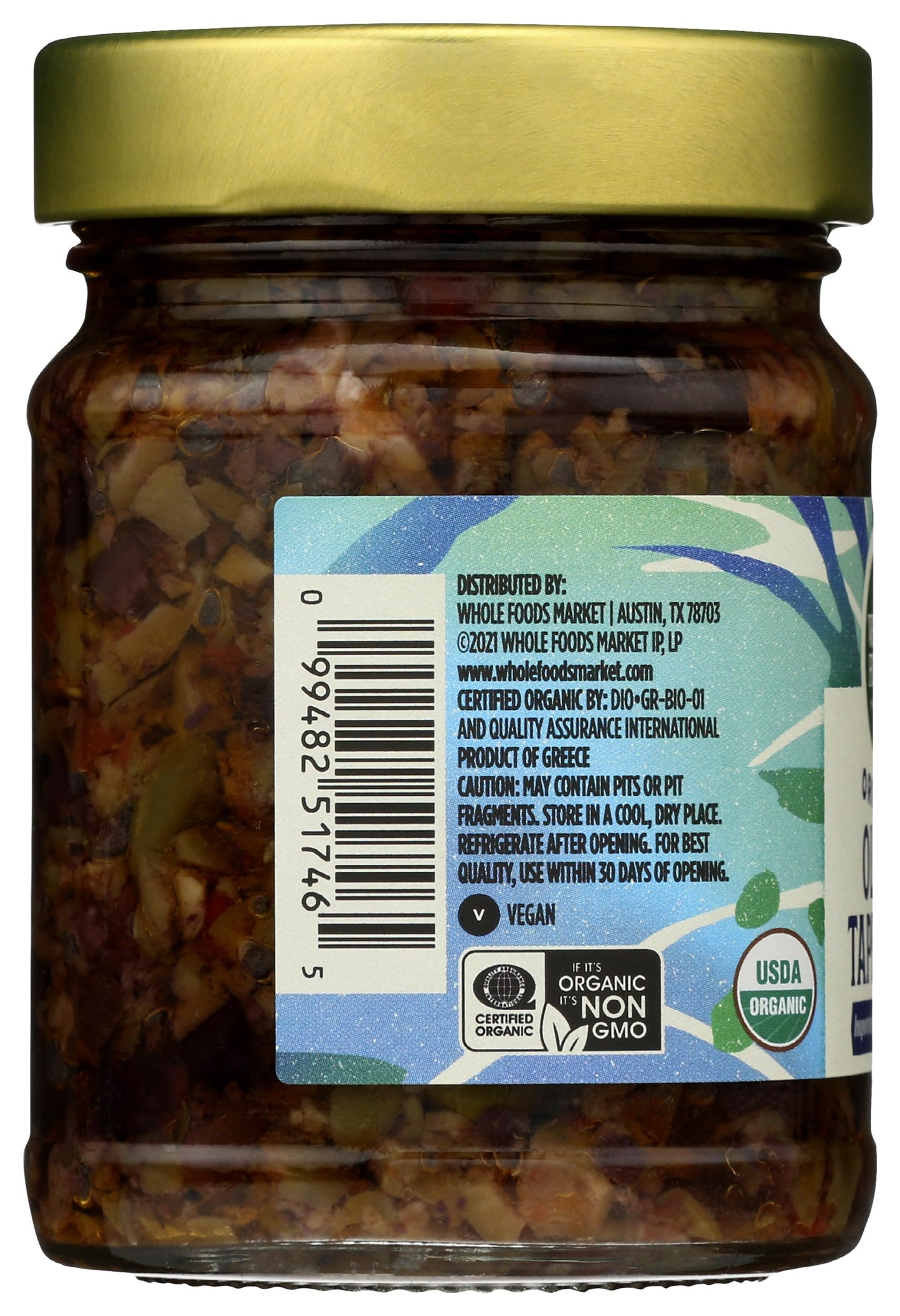 Whole Foods Market, Tapenade Olive Organic, 8.11 Ounce