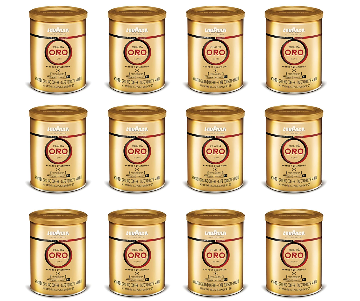 LAVAZZA Oro Espresso Tin 12 Count, 8.8 OZ