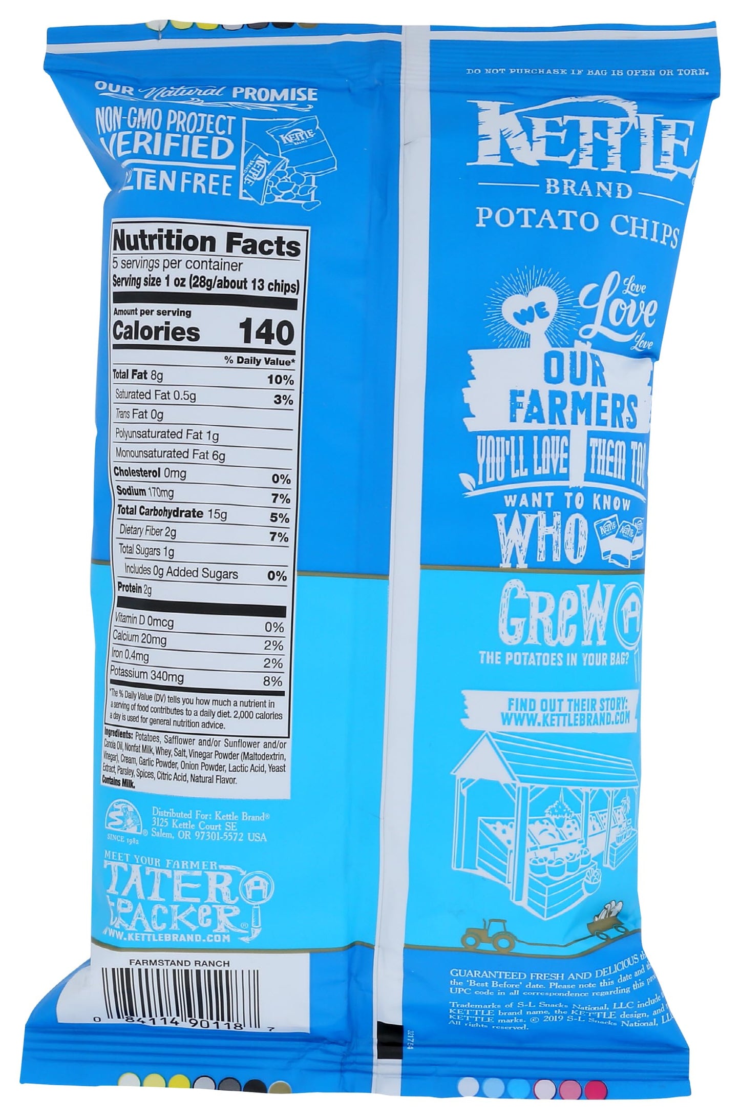 Kettle Foods Chips Kettl Farmstnd Rnch 5 Oz