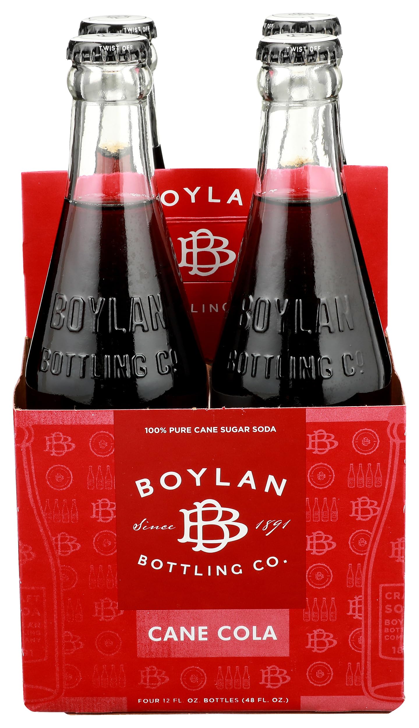 Boylan, Soda Cane Cola, 12 Fl Oz, 4 Pack