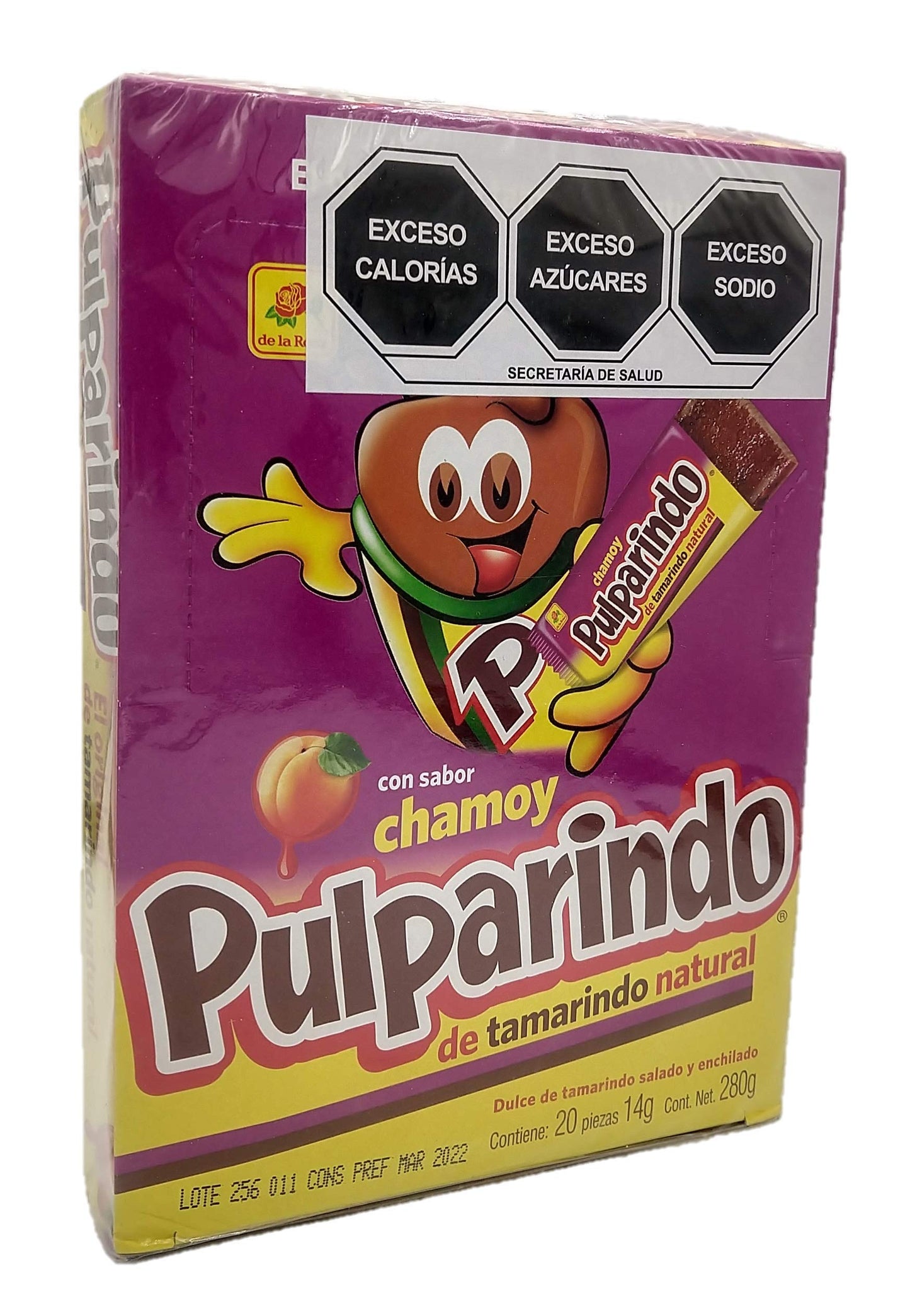Pulparindo Chamoy Tamarind Pulp Candy 20 Count
