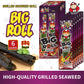Tao Kae Noi Grilled Sea  Snacks, BBQ Flavor, 6 Count, 3g Bags, Healthy Nori Rolls for Kids and mature-themeds