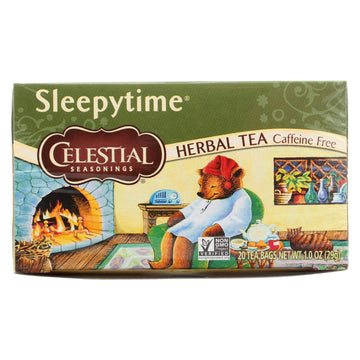 Celestial Seasonings Sleepytime Herbal Tea, Caffeine Free, 20 Count, Pack of 1, Model CELSLEUHM
