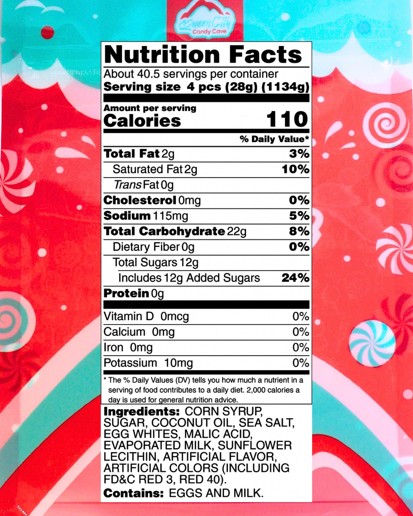 Cherry Salt Water Taffy - Individually Wrapped Assorted Flavors - Old Fashion Saltwater Taffy Candy Bulk, By Queen City Candy Ca