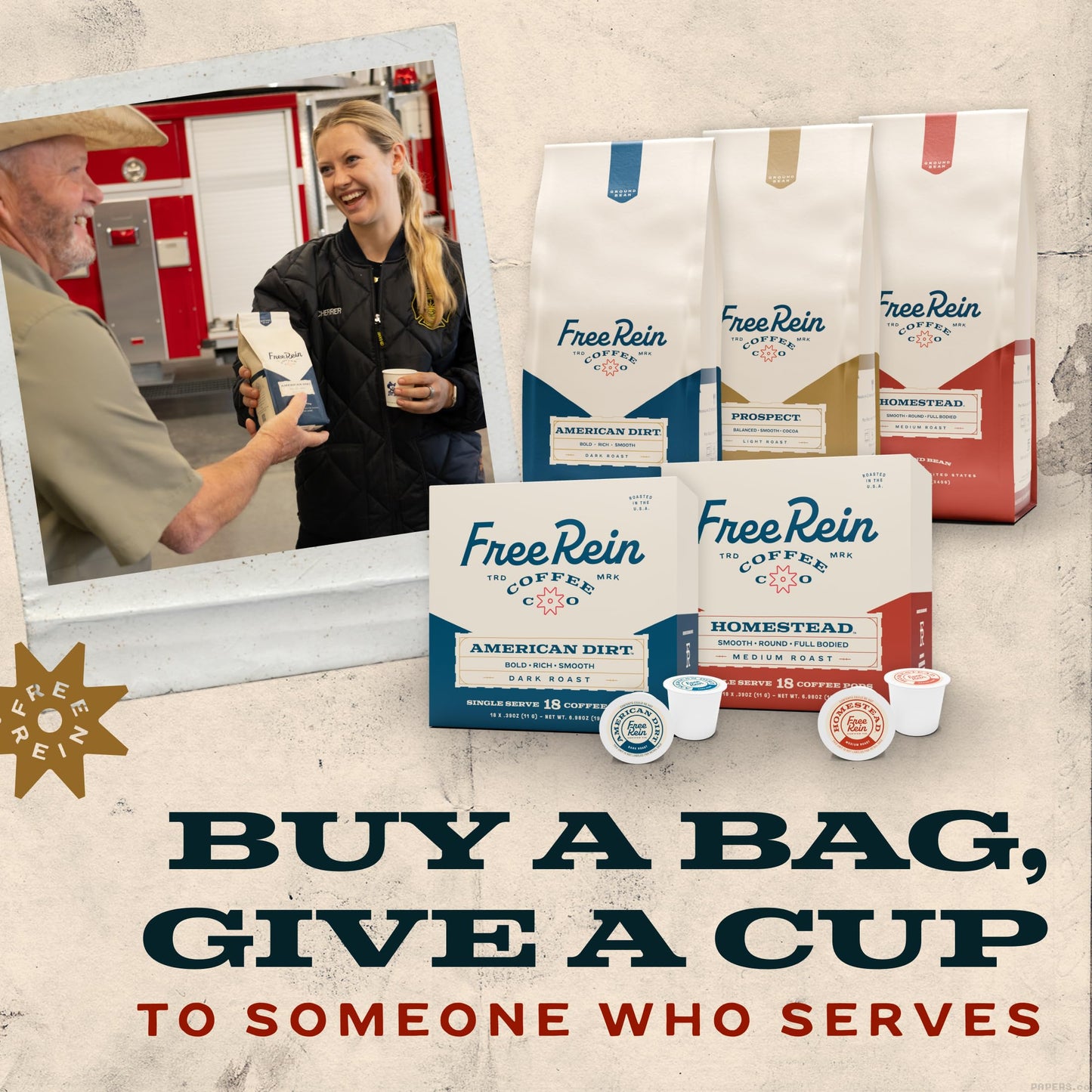 FREE REIN COFFEE Homestead Medium Roast Whole Bean Coffee, 100% Arabica, 12oz Bag (Pack of 2)