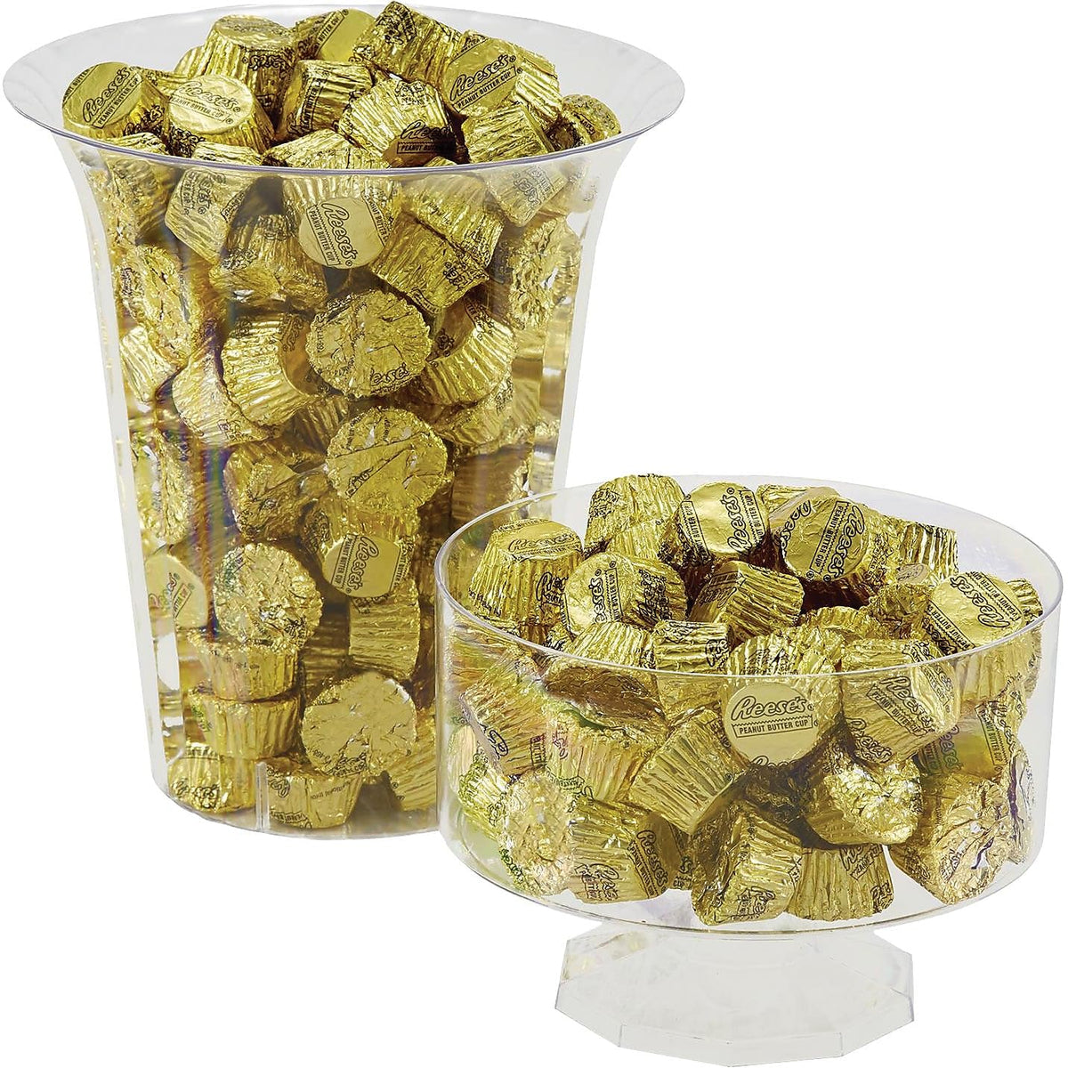 REESES Miniatures Gold Foils Milk Chocolate Peanut Butter Cups Candy, Bulk, 66.7 oz Bulk Bag