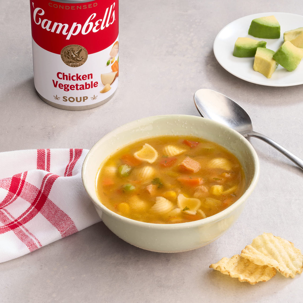 Campbell s Condensed Chicken Vegetable Soup, 10.5 Ounce (Pack of 12)