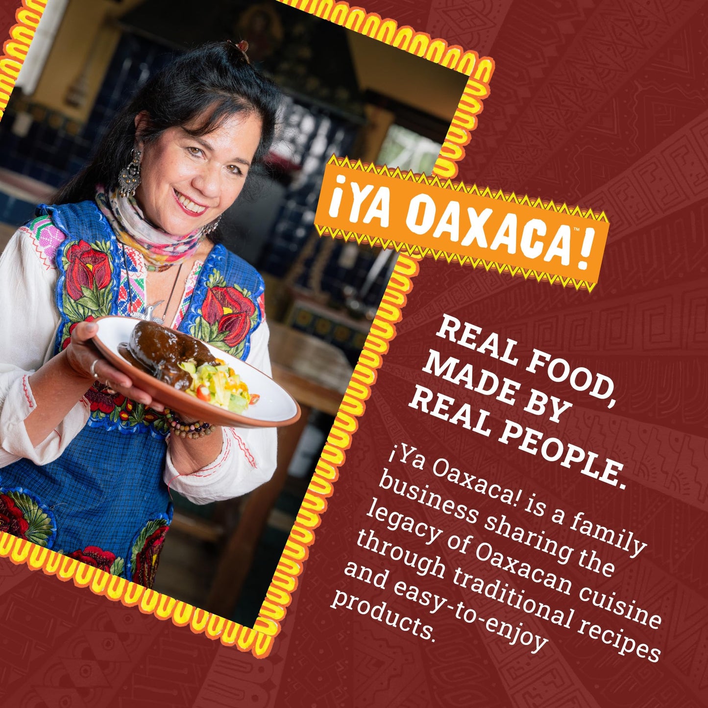 Ya Oaxaca Mole Sauce Rojo - Bold Spice Blend with Smoked & Dried Chiles - Vegan, Non-GMO, Gluten Free - 12oz (3pk)