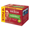 King Oscar Sardines in Extra Virgin Olive Oil, 3.75 Ounce (Pack of 4), Model 3480000653