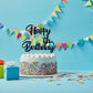 Klionjor 44Th Happy Cake Topper Happy Birthday Cake Decoration 44Th Birthday Party Decoration Gift Plugin (44) Black Gold