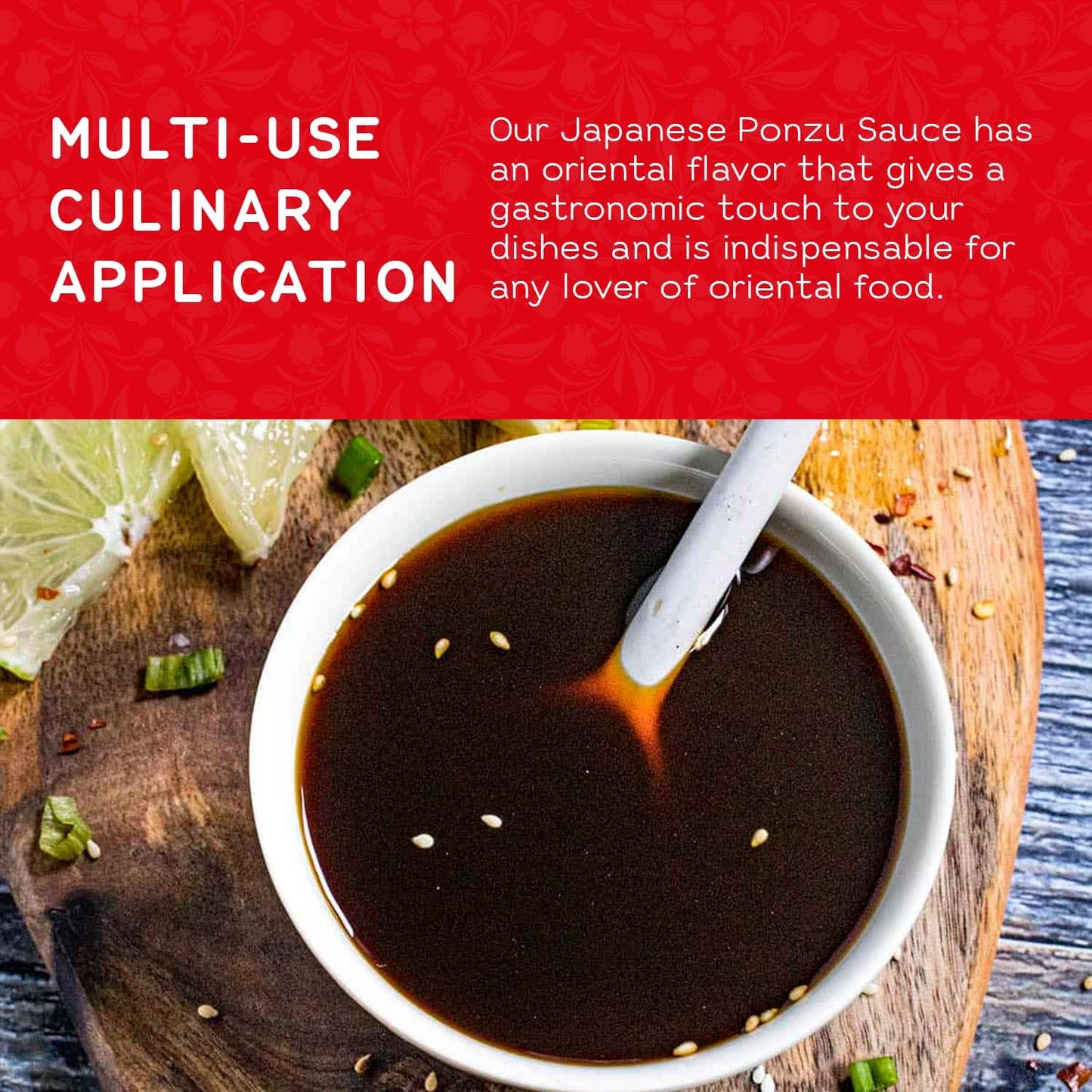 Shirakiku Ponzu Sauce | Authentic Japanese Seasoning Sauce, Low-Calorie, Made With Soybeans, Wheat, Brewed Vinegar, Yeast Extrac