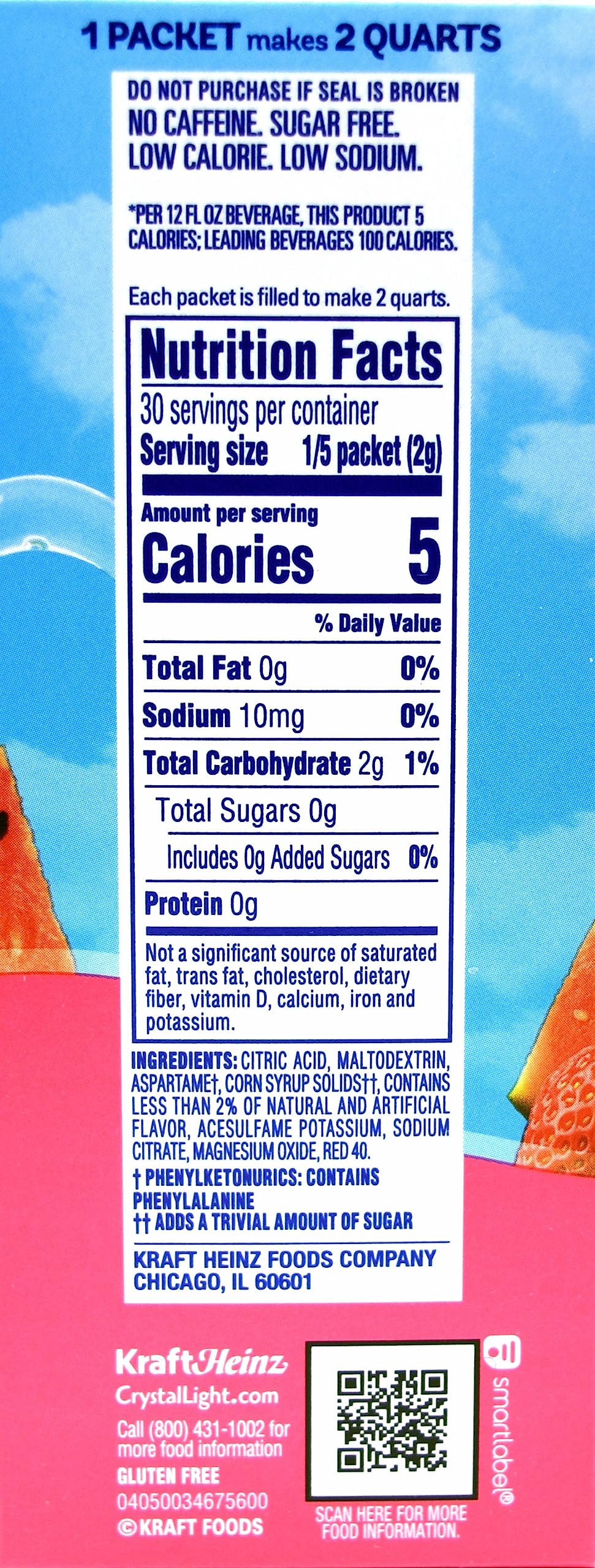 Crystal Light Strawberry Watermelon - 12 Quarts, 1.96 oz