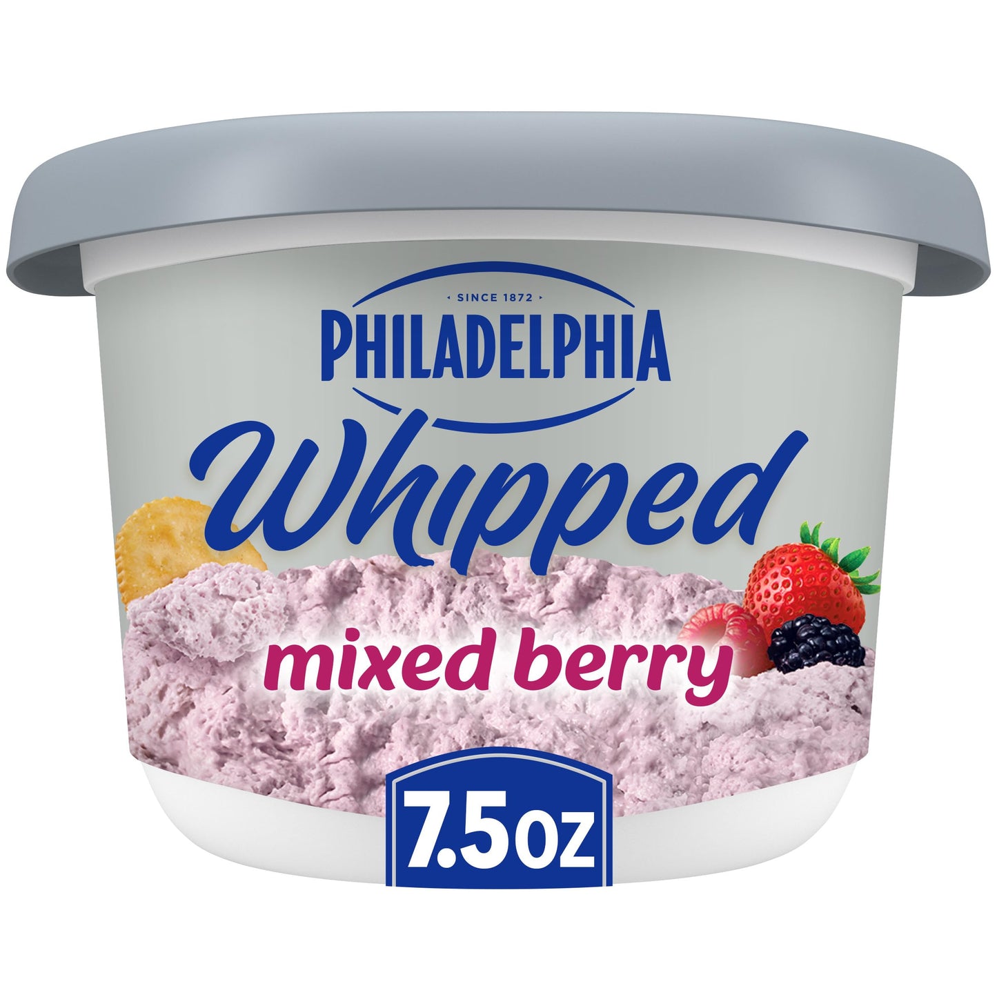 Philadelphia Mixed Berry Whipped Cream Cheese Spread, 7.5 oz Tub