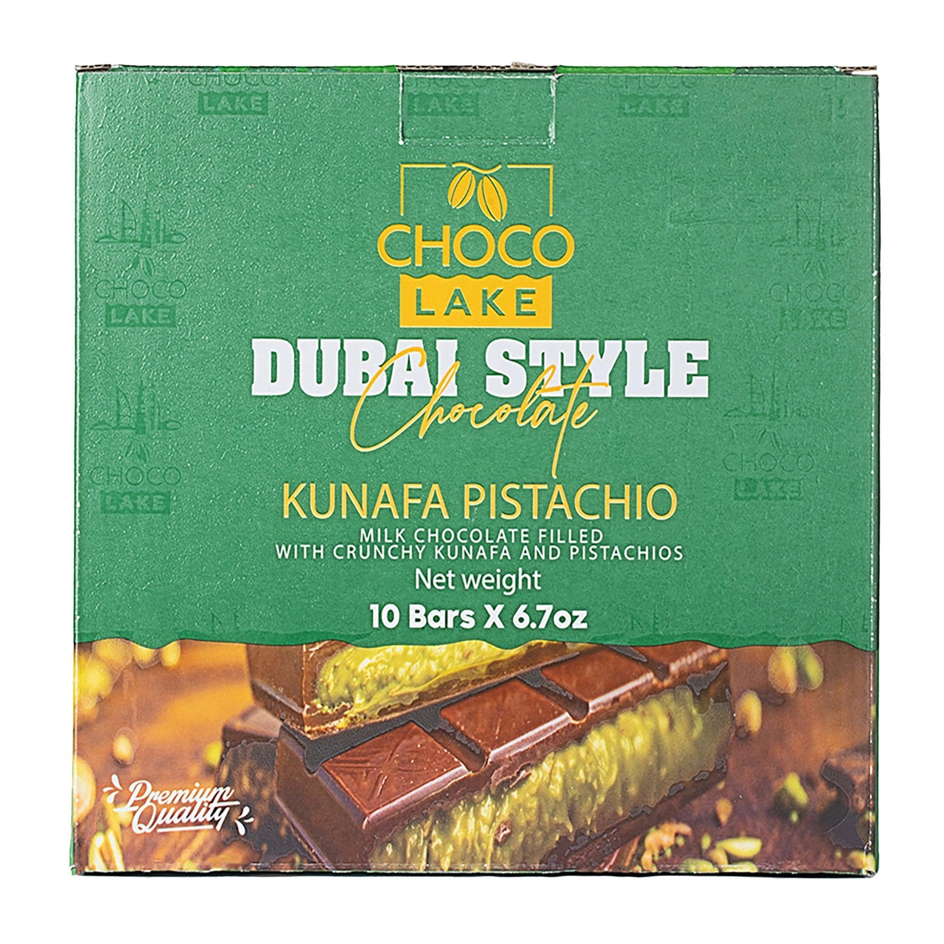 Chocolake Dubai Style Chocolate Bars 10/6.7 Oz