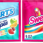 SweeTARTS Ropes, Twisted Rainbow Punch Candy, 9 Ounce Pouch (Pack of 2)