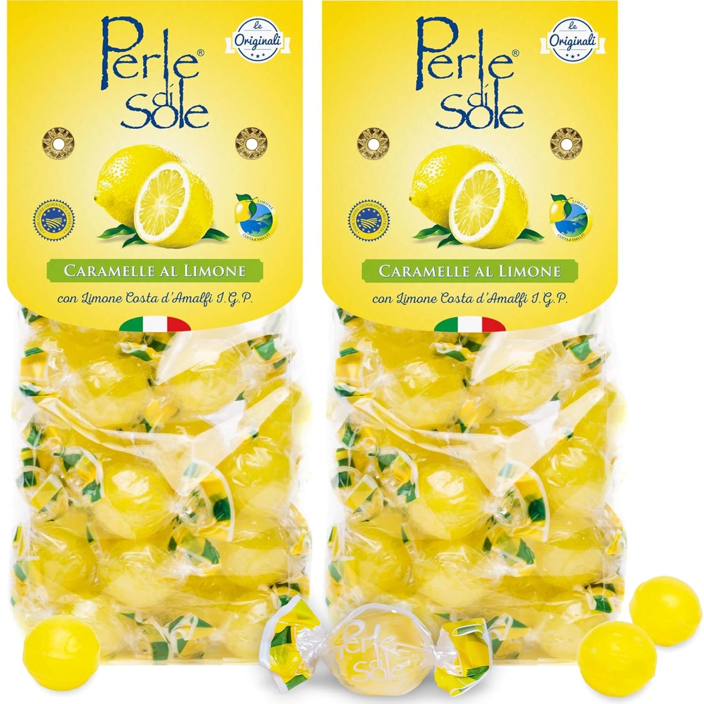 Perle di Sole Lemon Drops — Amalfi Coast IGP Hard Candy (7 oz / 200g)