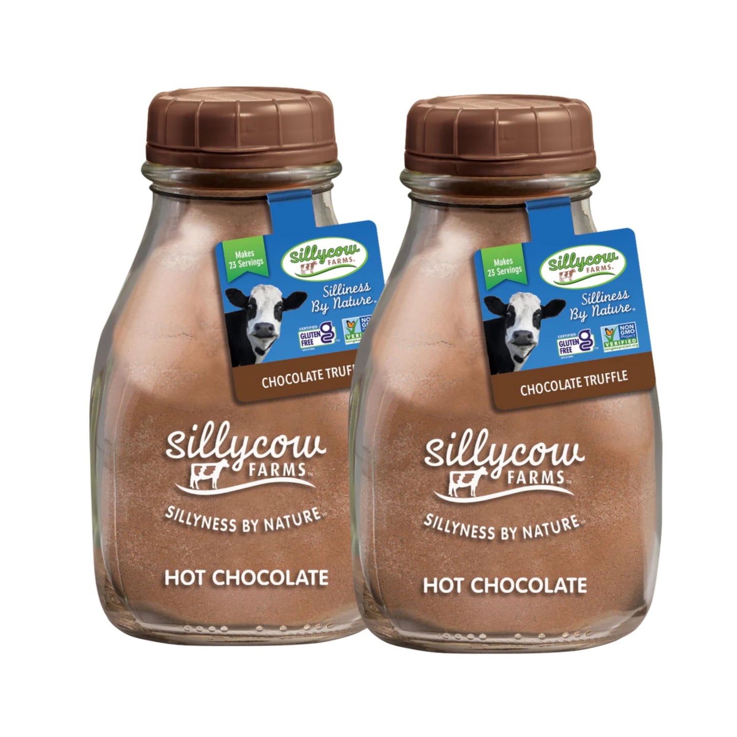 Sillycow Farms Hot Chocolate Mix Truffle Flavor | Vegan, Nut Free Certified Quality Cocoa Powder | Gluten-Free, Non-GMO & Dairy-
