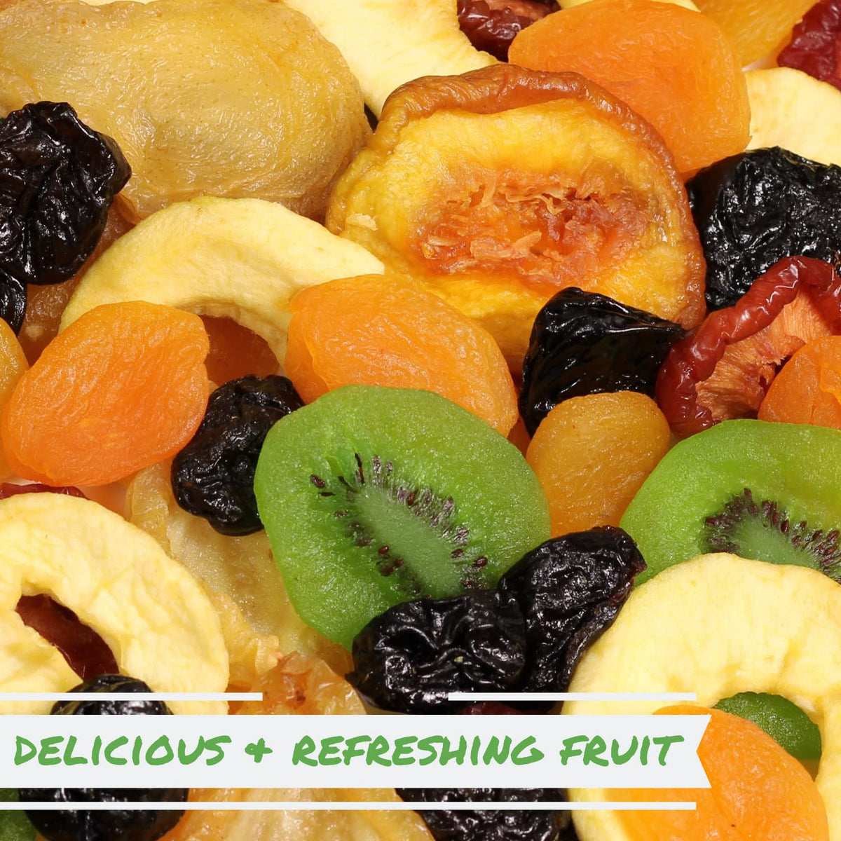 Dried Mixed Fruit With Prunes By It'S Delish, 10 Lbs Bulk | Snack Mix Of Prunes, Apricots, Plums, Apple Rings, Nectarines, Peach