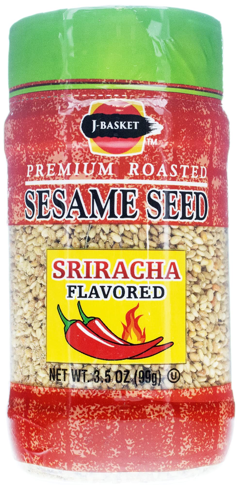JFC Roasted Sesame Seed, Sriracha, 3.5 Ounce (Pack of 12)