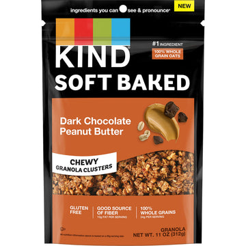 Kind Soft Baked Granola, Dark Chocolate Peanut Butter, 11 Oz (Pack Of 1)