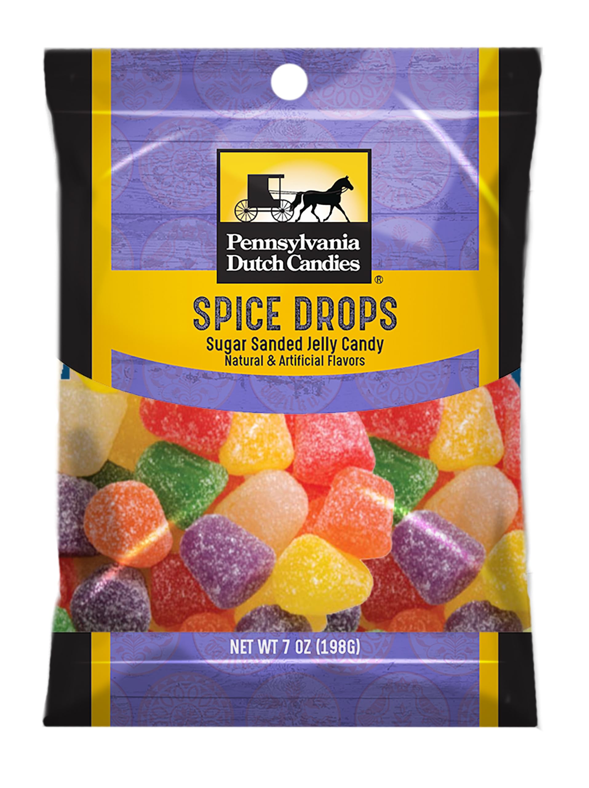 Penn Dutch Candy - Spice Drops | Retro-Flavors | Classic Chewy Candies | Pennsylvania Dutch Company | Varying Flavors And Sizes | Great Taste And Great As A Gift |