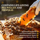 Jamies Hive To Table 100% Pure Wildflower Honey With Honeycomb, 24 Oz - Usa Made Raw & Unfiltered Honey - Fresh Edible Honeycomb