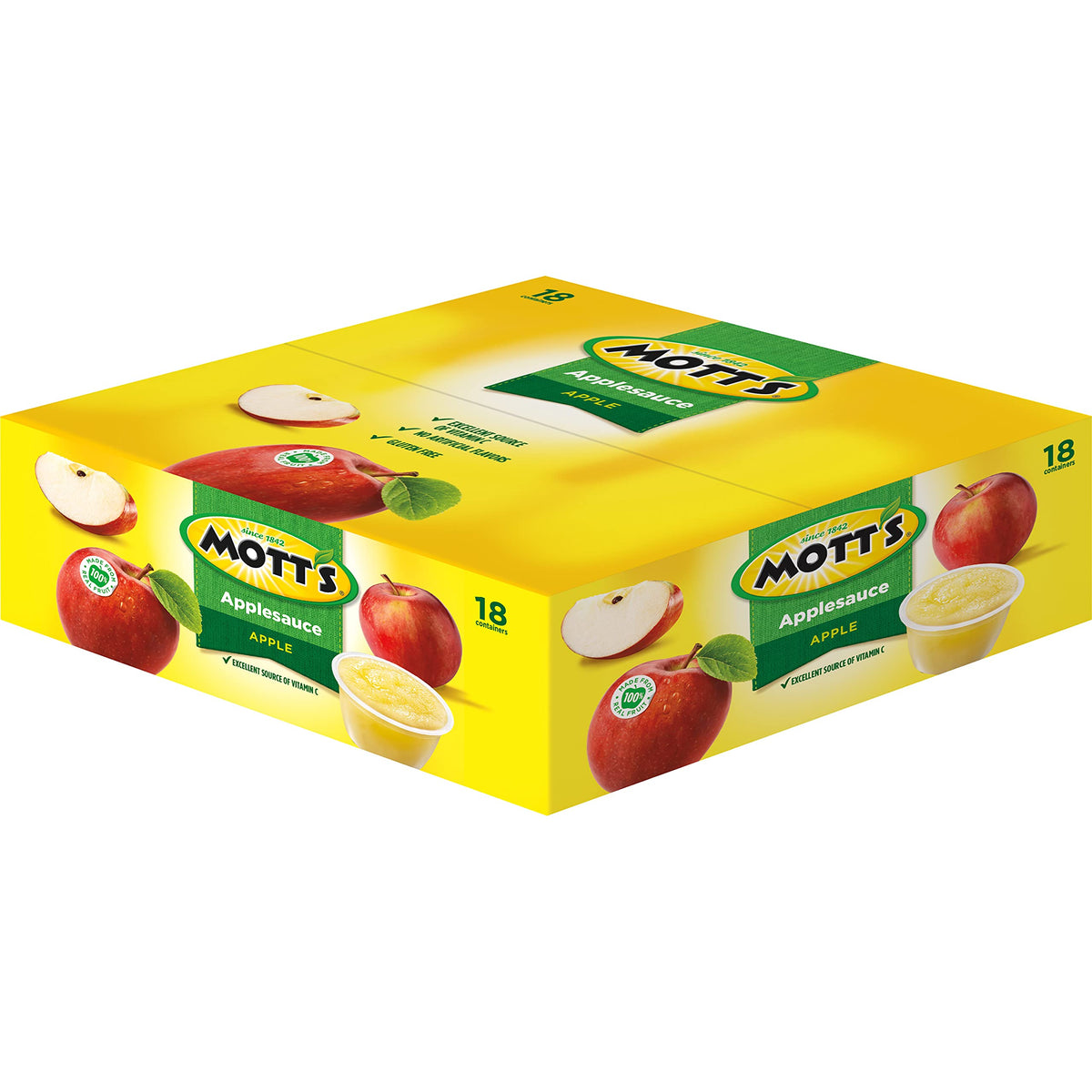 Motts Applesauce, 4 oz cups, 18 count (Pack of 4)