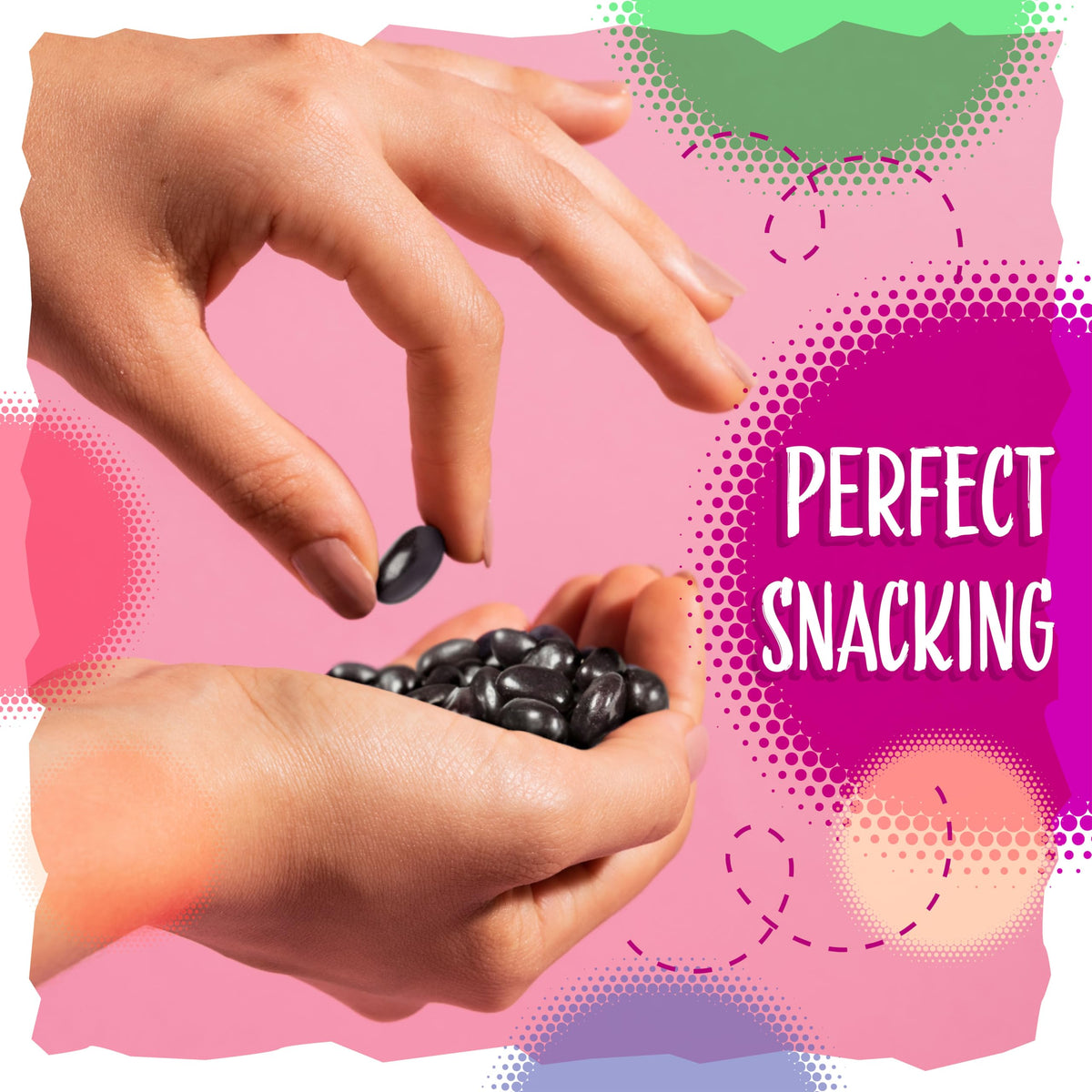 Black Licorice Jelly Beans Candy | 2-Pound Bag | Classic Flavor