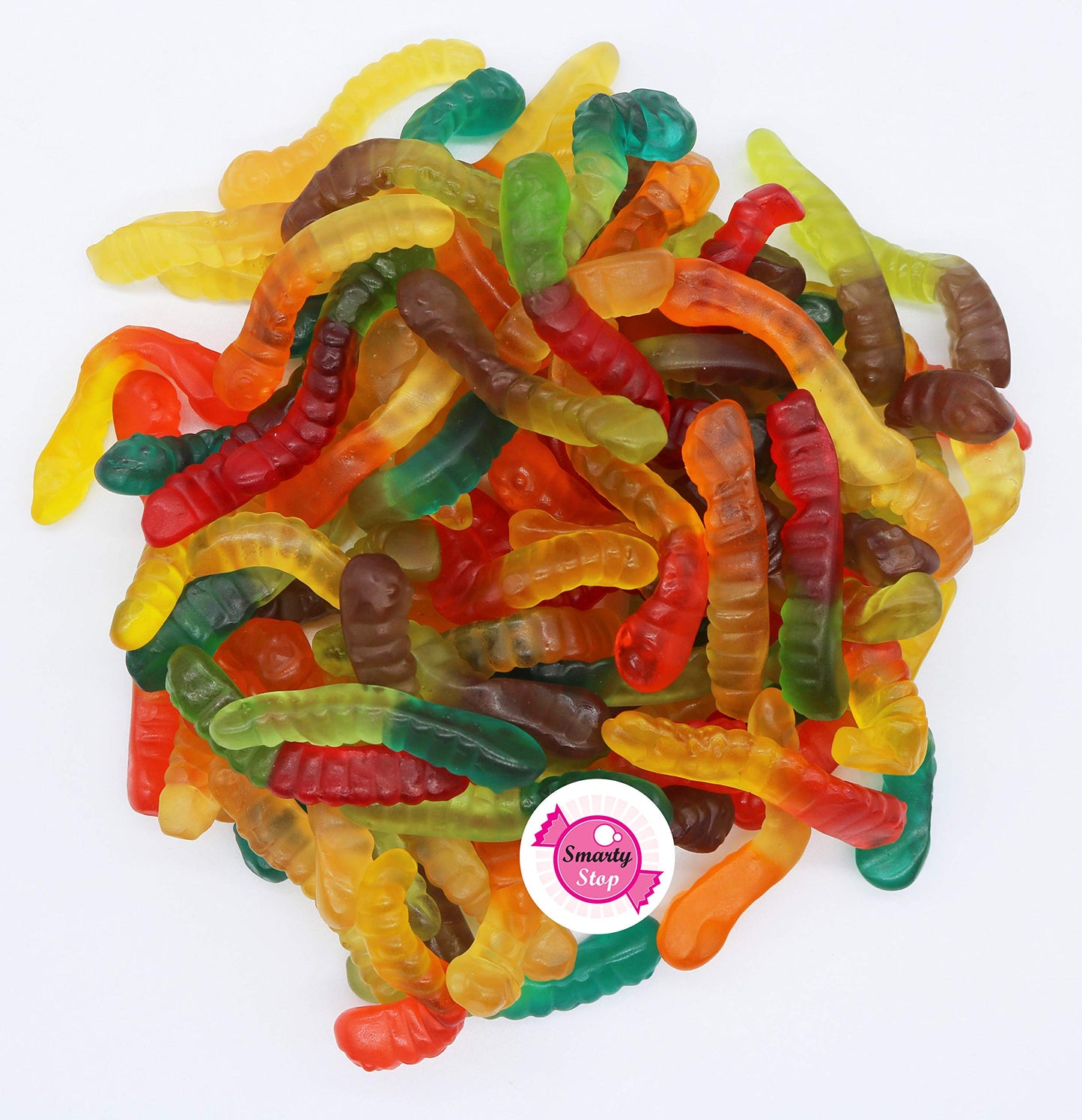 Smarty Stop Gummy Collection (Assorted Gummy Worms Candy, 2 Lb)