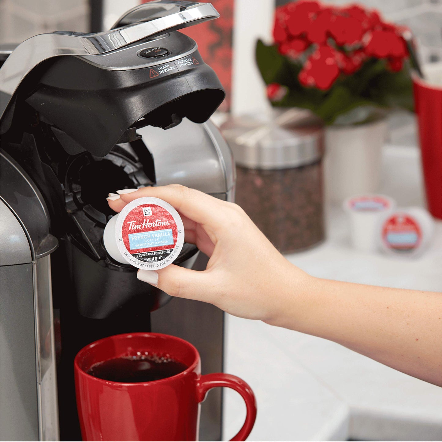 Tim Hortons Coffee Variety Pack, Single-Serve K-Cup Pods, 90ct Total, Compatible with Keurig, Red, 30 Count (Pack of 3)