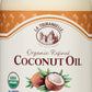 La Tourangelle, Organic Refined Coconut Oil, Great for Cooking, Baking, Hair, and Skin Care, 14 fl oz