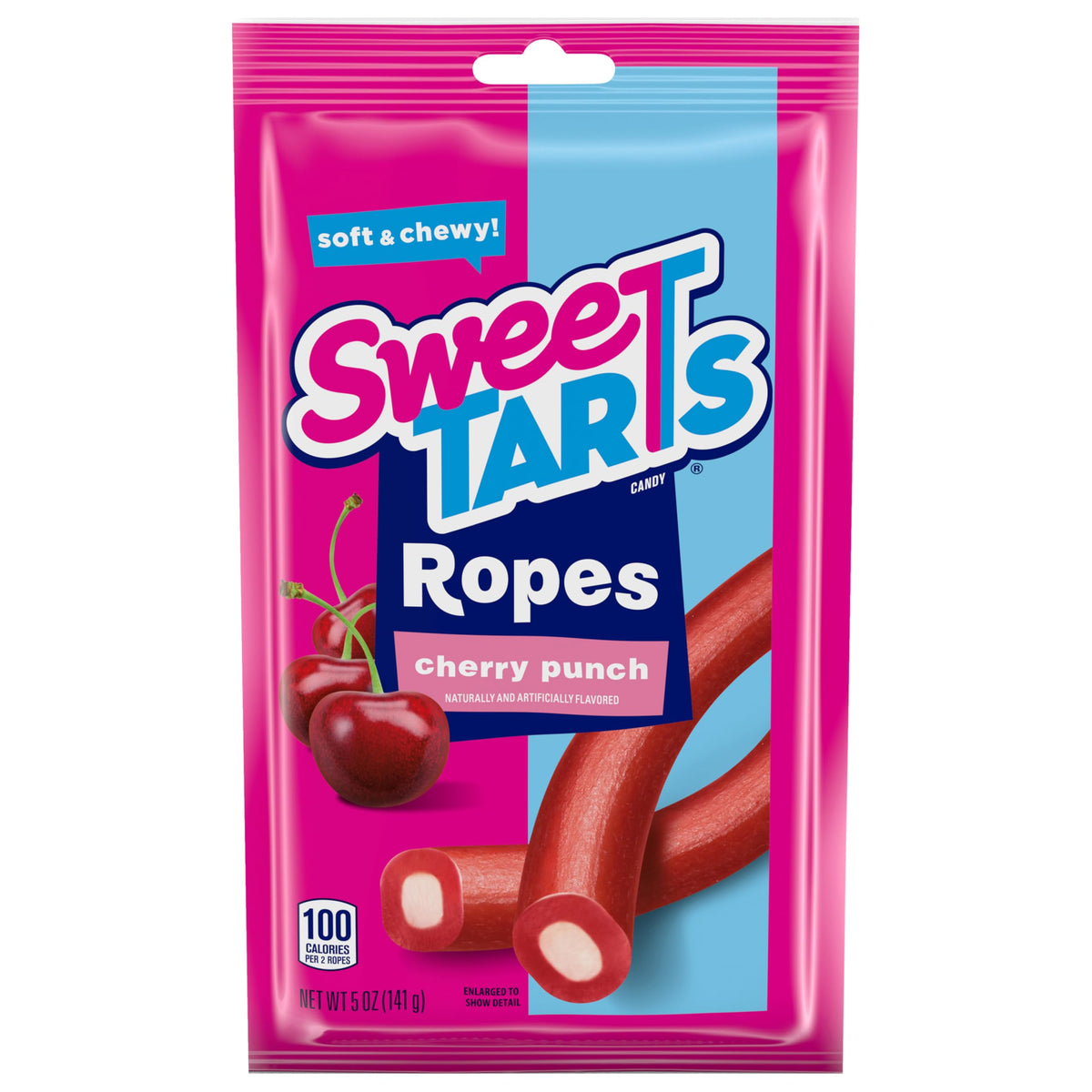 Sweetarts Ropes, Candy, Cherry Punch, Soft And Chewy, 5 Oz