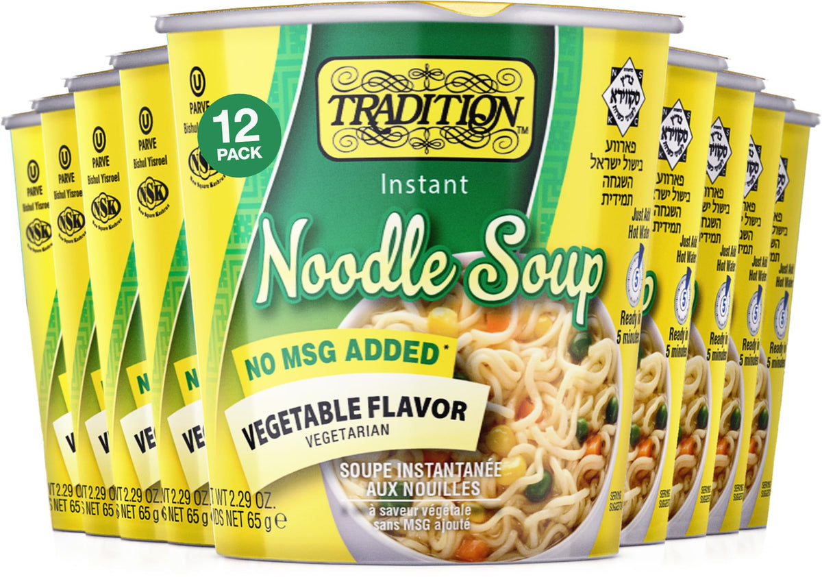 Tradition Cup Of Soup, Vegetable Flavor, No Msg Pack Of 12