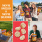 Drizzilicious Mini Rice Cakes Cinnamon Swirl - Rice Crisps, Healthy Snack For Mature-Themeds And Kids, Flavored Rice Cakes, Vegan, Gluten Free, Allergen Free, Only 90 Calories Per Bag - 0.74 Oz (Pack Of 20)