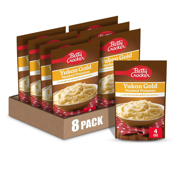 Betty Crocker Yukon Gold Mashed Potatoes, 4 Ounces (Pack Of 8)
