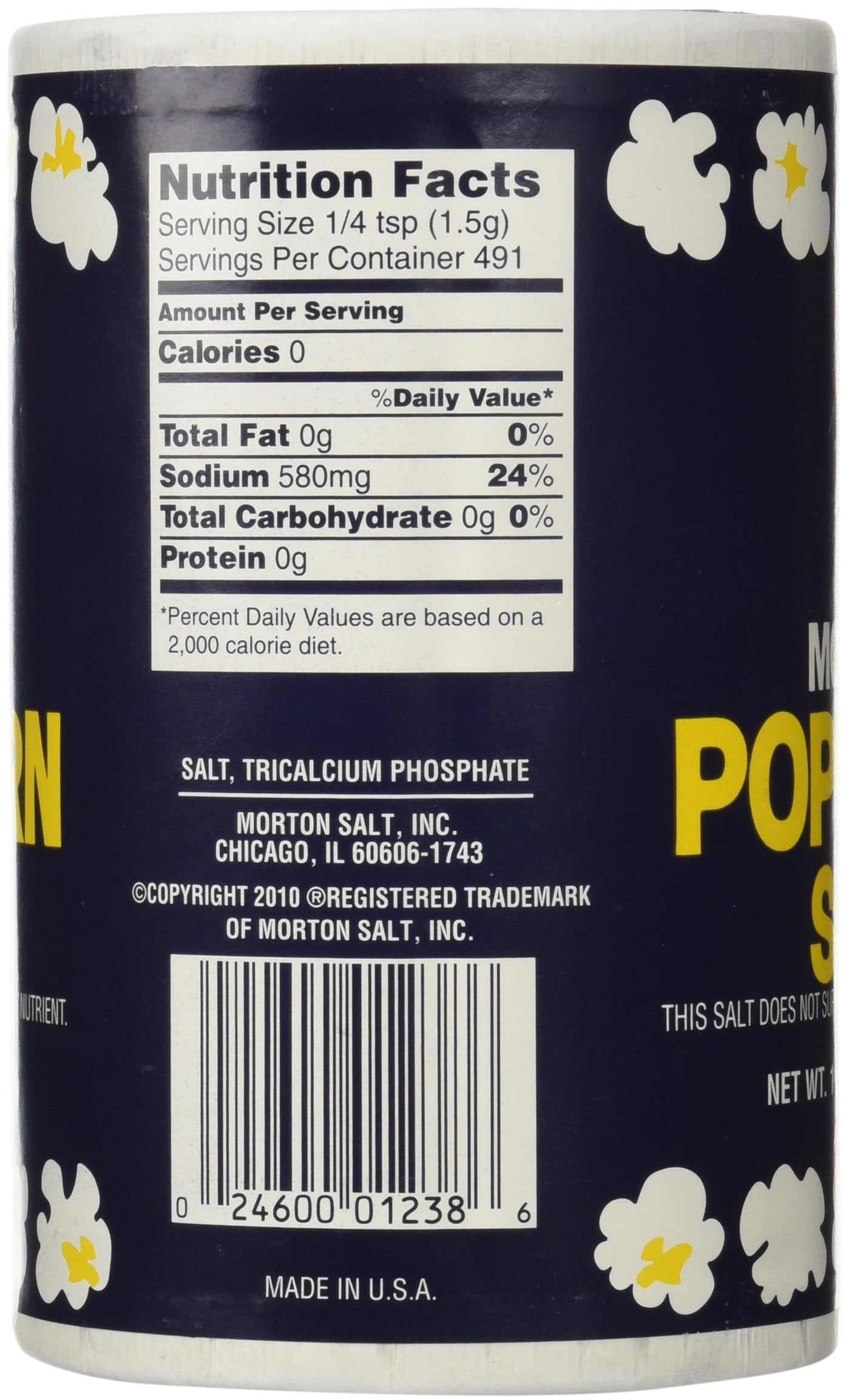 Morton Popcorn Salt for Green Salad, Corn on the Cob, French Fries - 1Lb 10oz (1.62 Pound, Pack of 1)