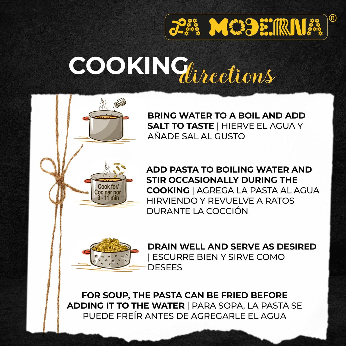 La Moderna Conchas Pasta, Enriched with Vitamins & Iron, 16 oz