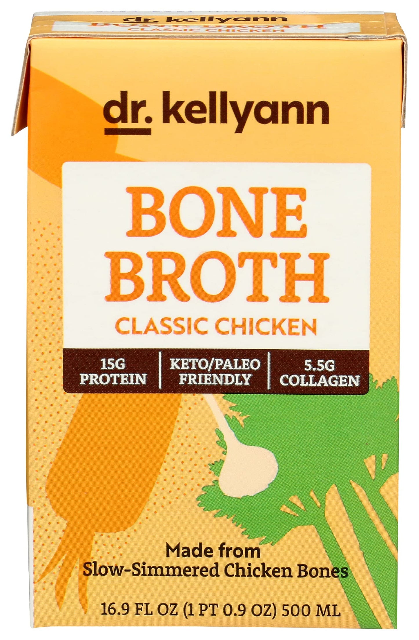 Dr. Kellyann Chicken Bone Broth, 16.9 Fz