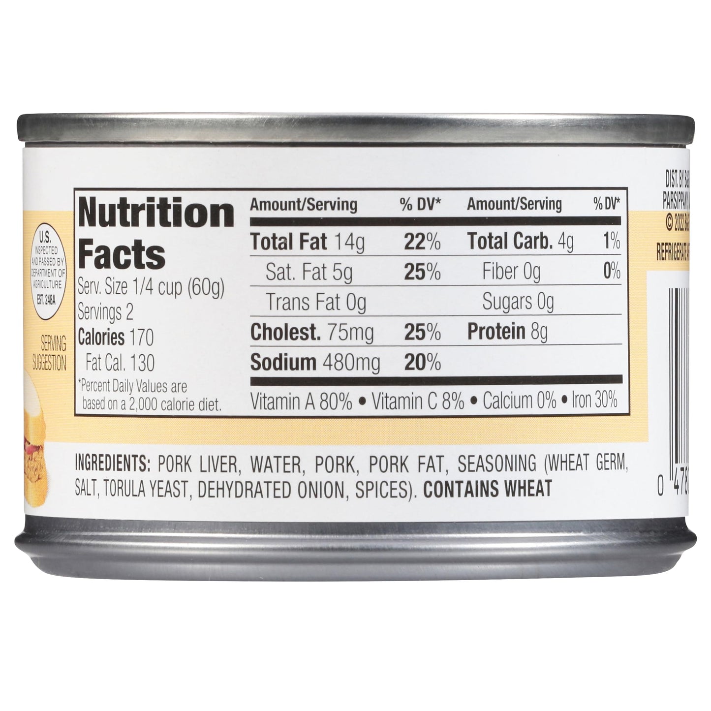 Underwood Liverwurst Spread - 4.25 Ounce (Pack of 2) - Rich Flavor, Ideal for Spreads and Recipes