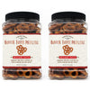 Everton Toffee Roasted Cashew & Original Flavor Butter Toffee Pretzels, Sweet & Salty Gourmet Pretzel Snack, Small Batch Made & 