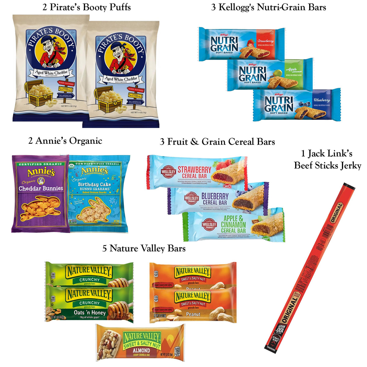 Foxy Fane 66-Count Holiday Gift Box - 66 Healthy Snacks & Treats - Perfect Variety Pack For Easter - Great For Family, Friends &