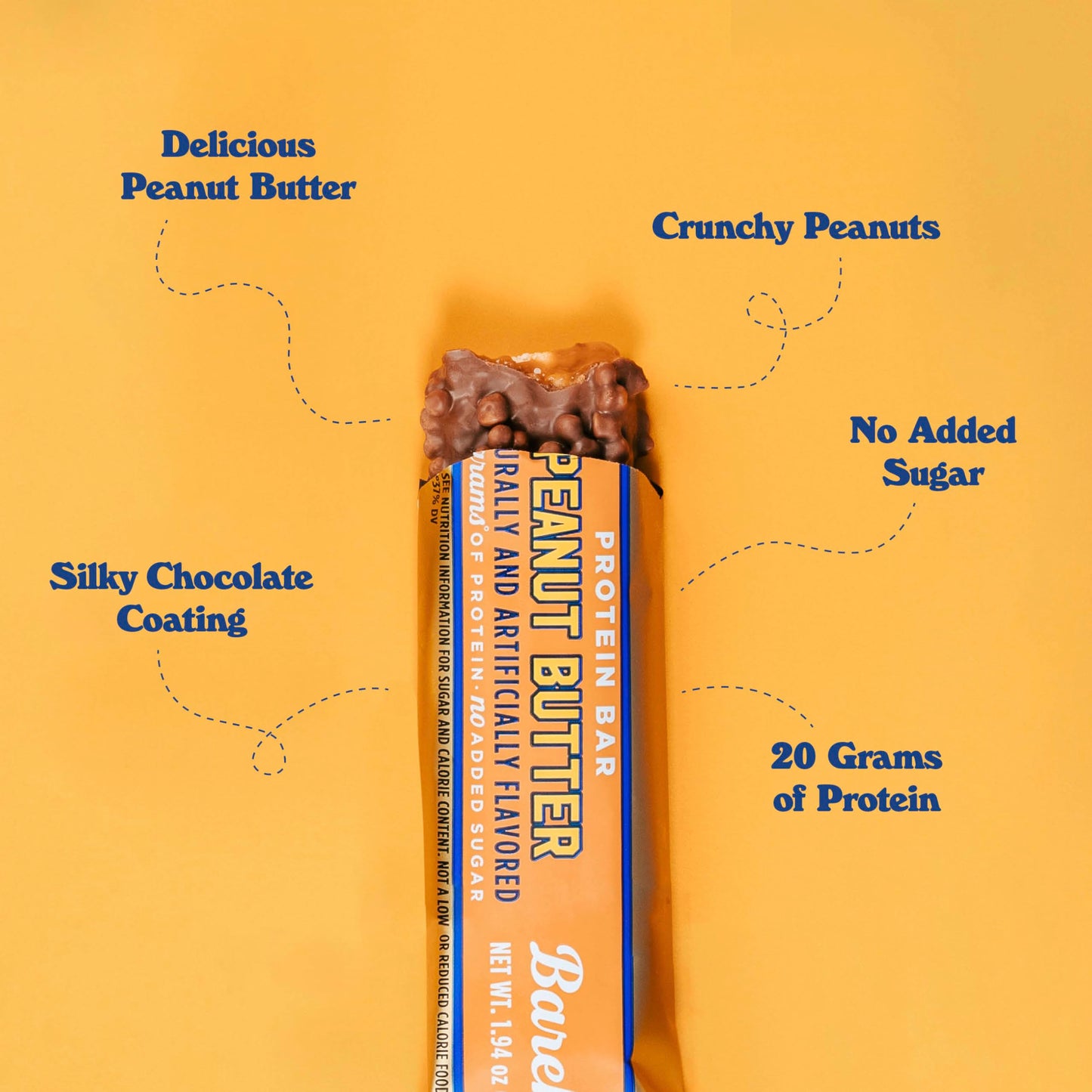 Barebells Protein Bars Peanut Butter - 24 Bars (2 Packs Of 12), 20G High Protein   - Chocolate Peanut Butter Nutrition Bar With 1G Total Sugars - On-The-Go Breakfast Or Post-Workout Snack