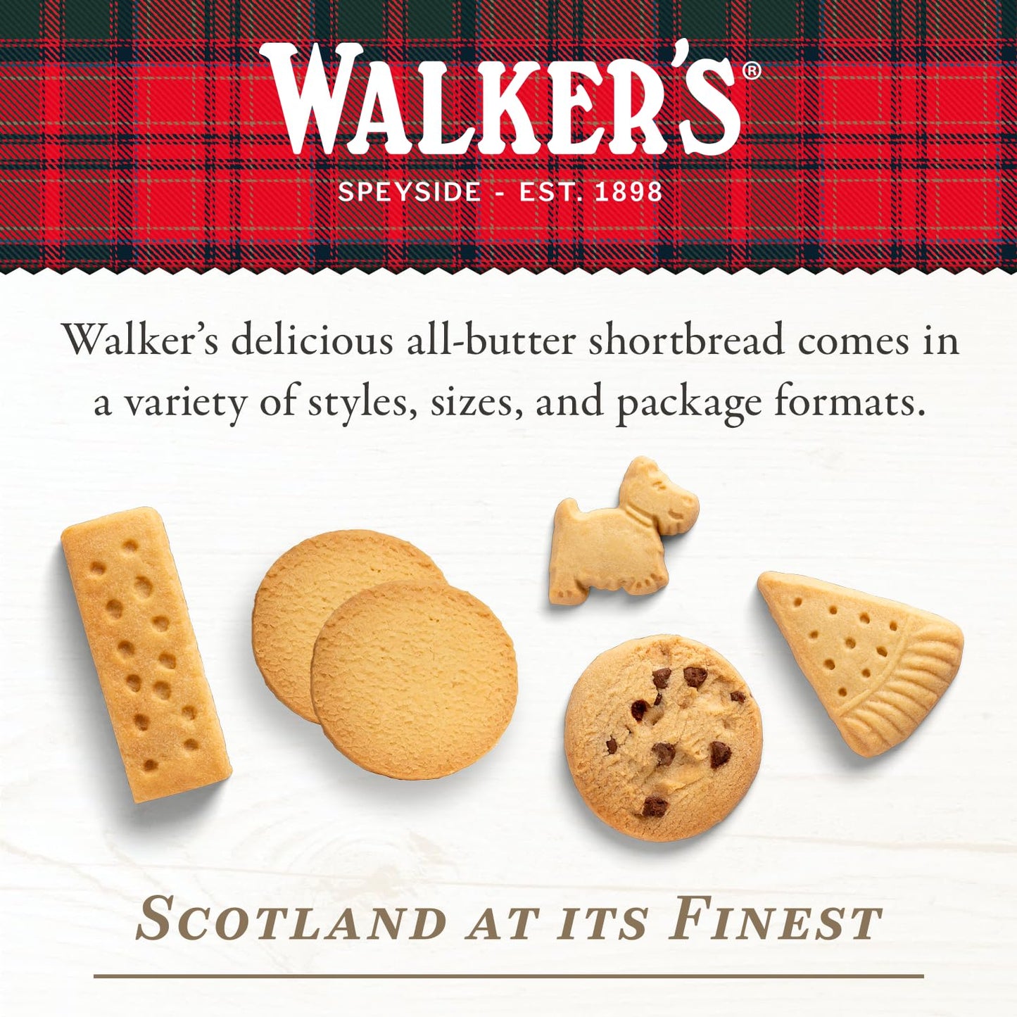 Walkers All-Butter Mini Scottie Dog Shaped Shortbread - 51-Count Carton - Authentic Shortbread Cookies From Scotland
