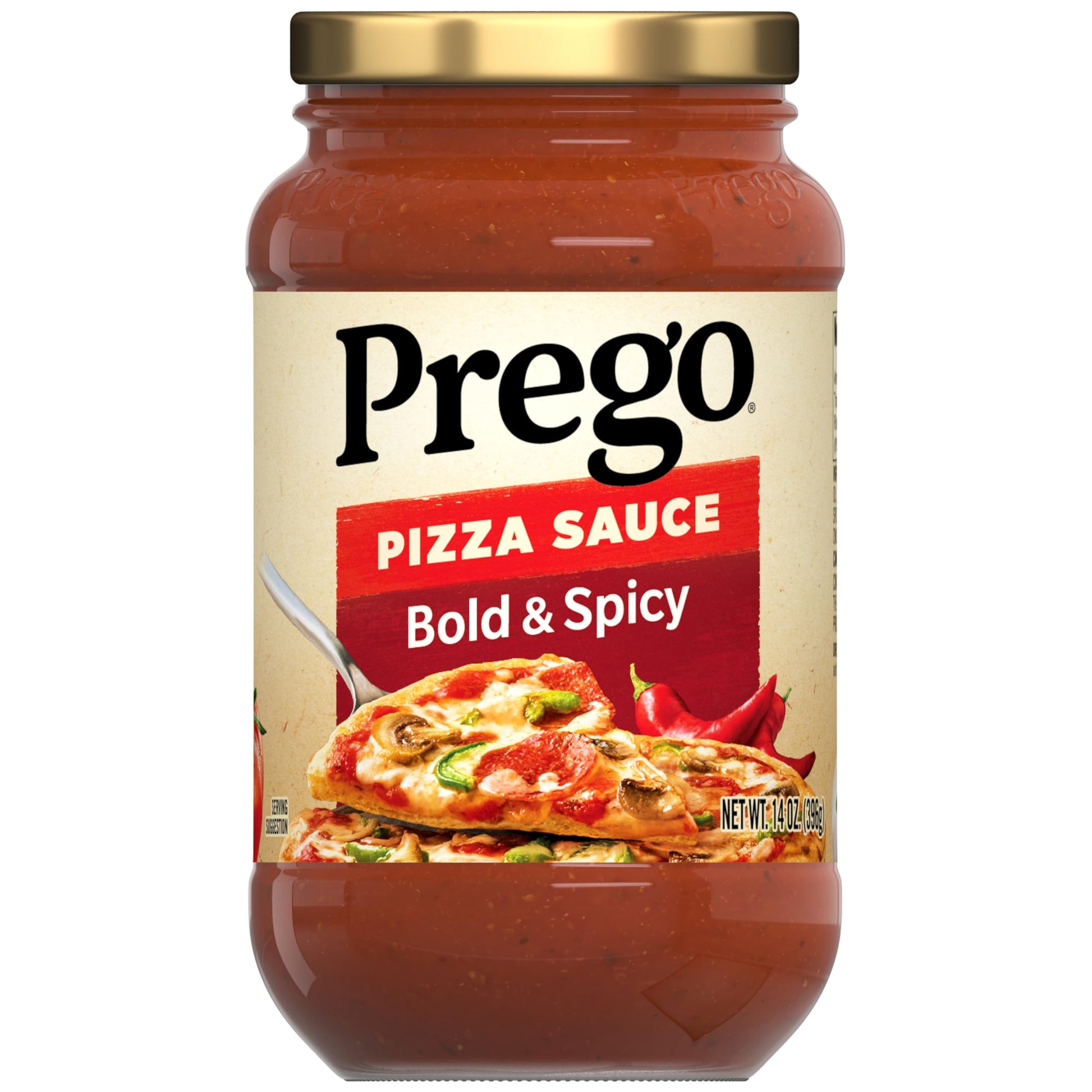 Prego Bold And Spicy Pizza Sauce, 14 Oz Jar