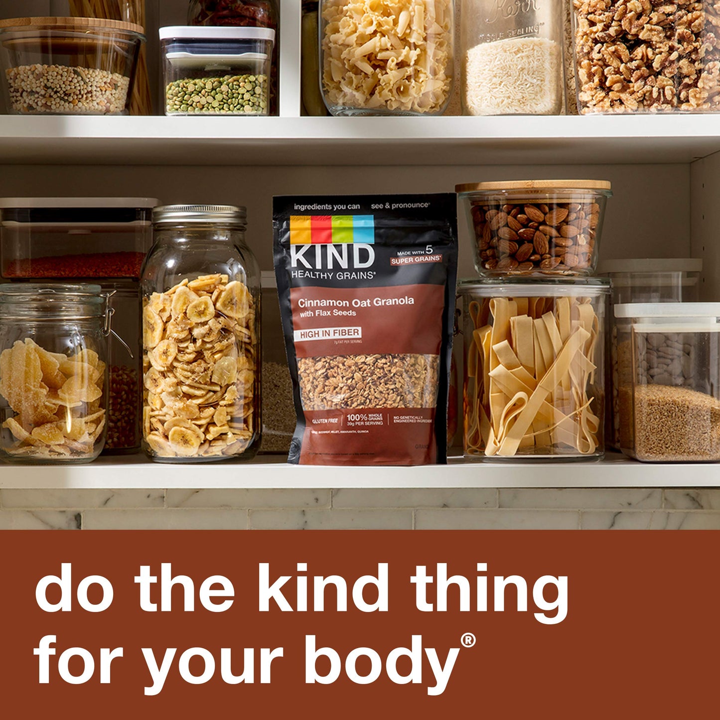 KIND Healthy Grains Granola, Cinnamon Oat Clusters with Flax Seeds, Healthy Snacks, Gluten Free, 100% Whole Grains, 5g Protein,