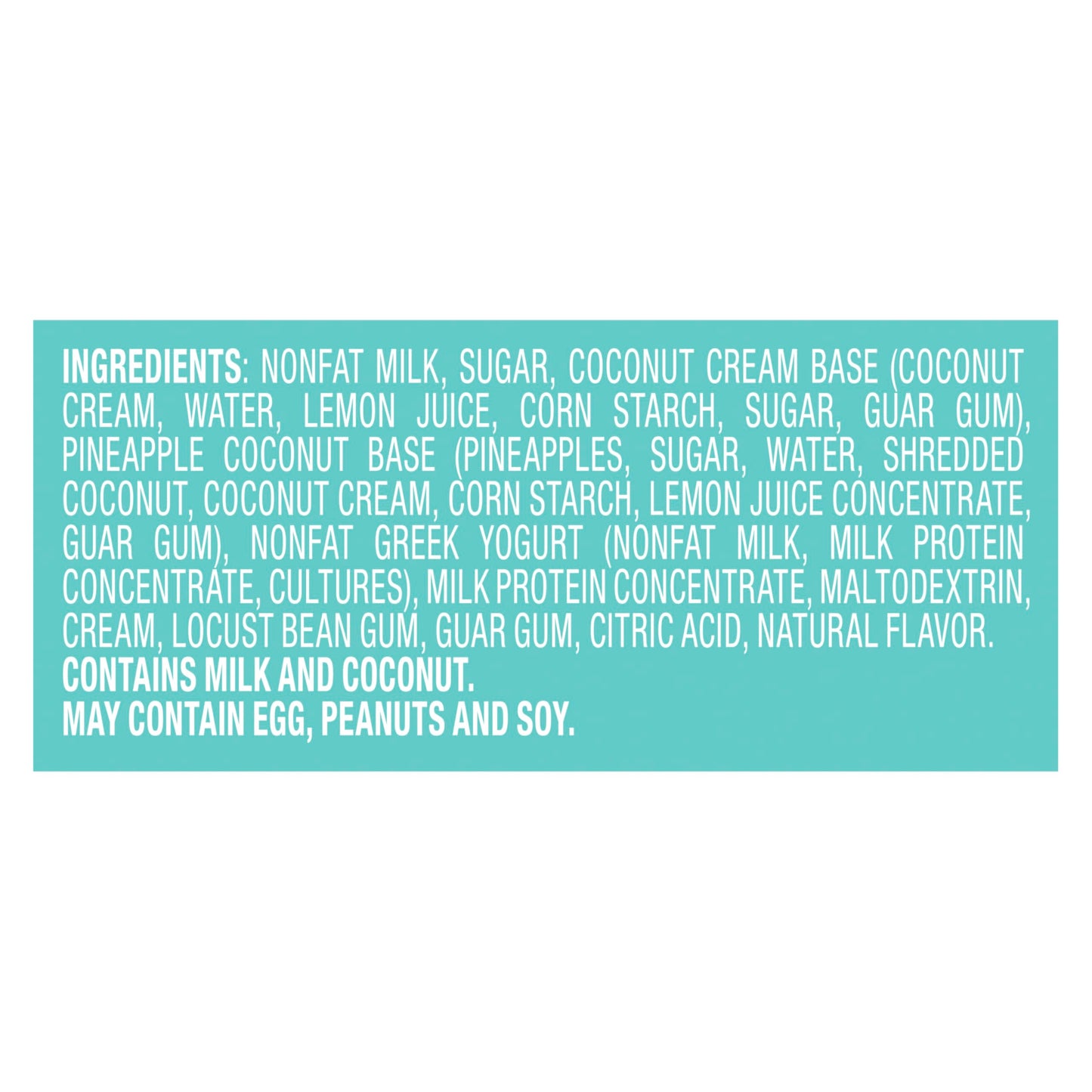 Yasso Yasso Frozen Greek Yogurt Bars for a ridiculously creamy frozen snack Creamy Pineapple Coconut Ridiculously creamy, made w